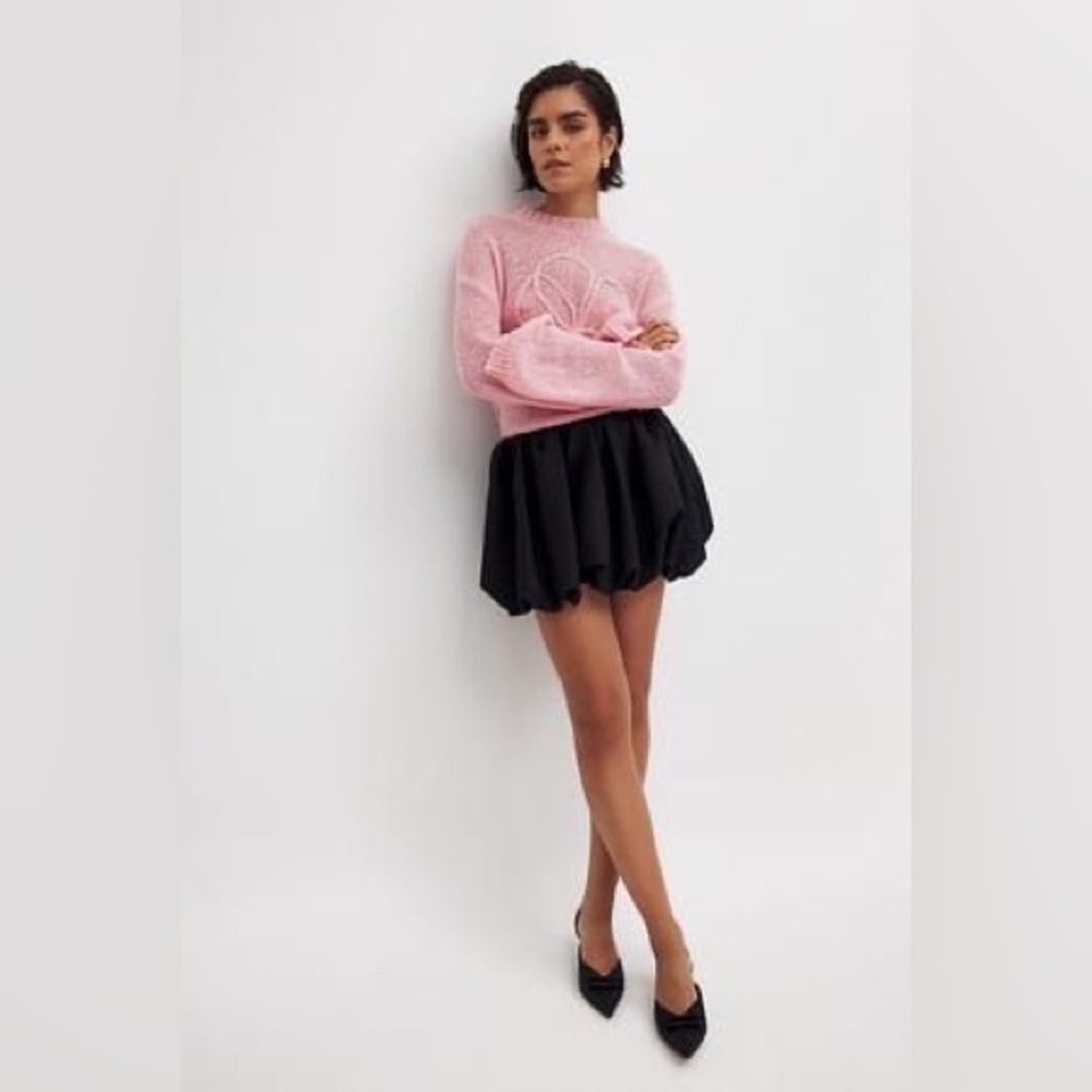 Silk Blend Bubble Skirt